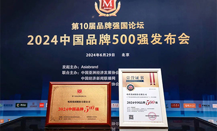 【逐梦新时代，品牌赢未来】918博天娱乐官网品牌荣登中国品牌500强